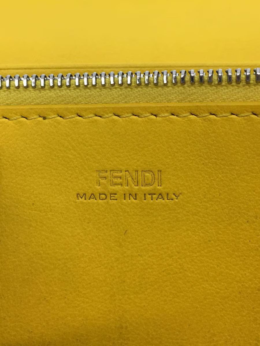 Fendi Fendi Peekaboo Leather Long Wallet Yellow Size ONE SIZE - 3 Thumbnail