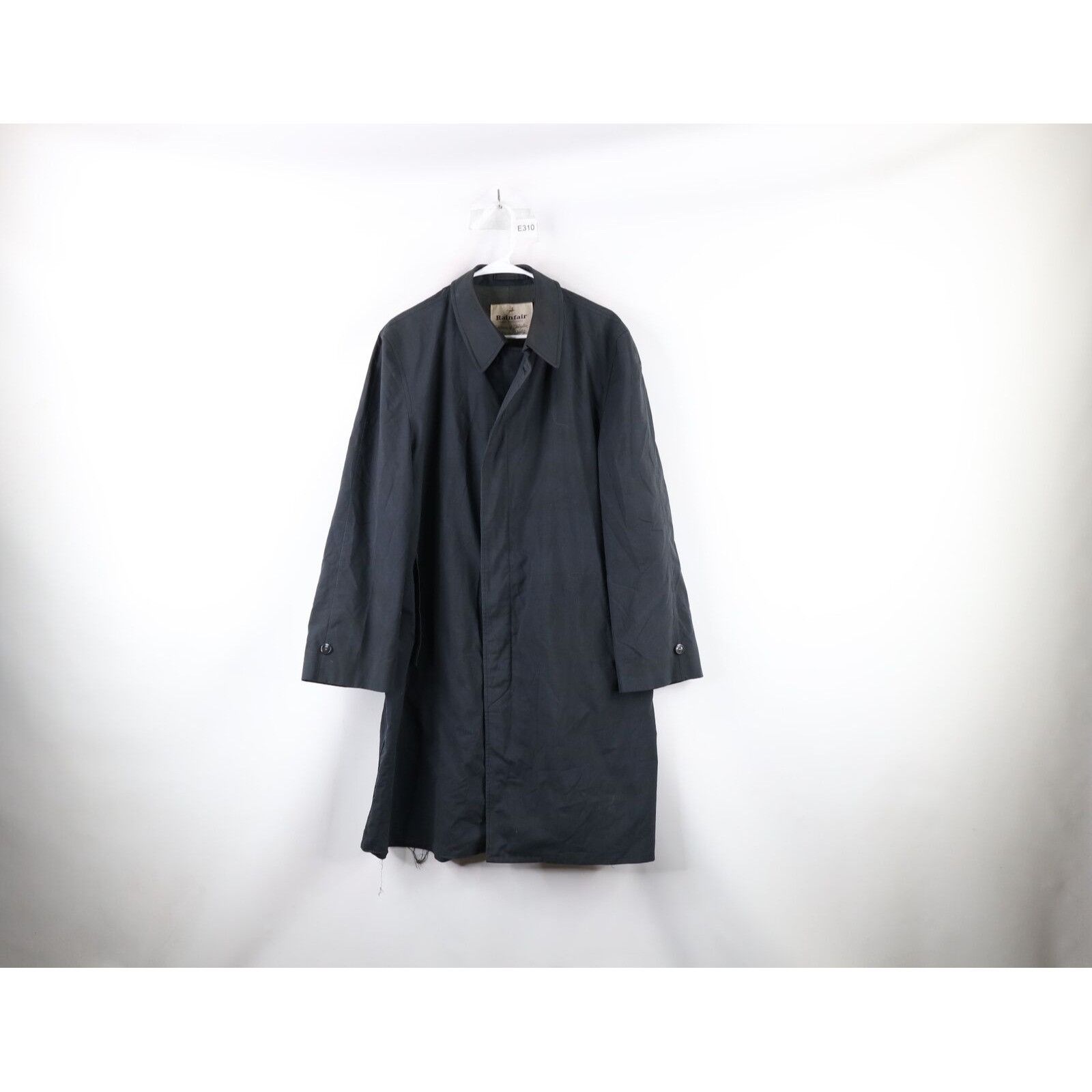 Vintage 50s Streetwear Rain Topcoat Trench Coat 42R