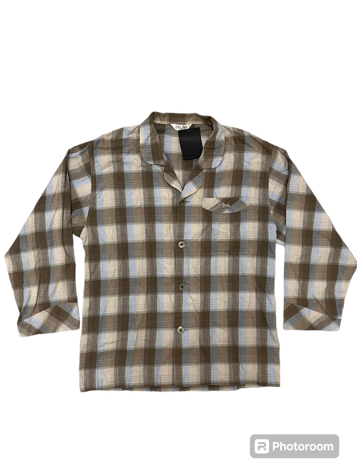 Celine × Vintage Vintage 80s celine shirt Size US M / EU 48-50 / 2 - 1 Thumbnail