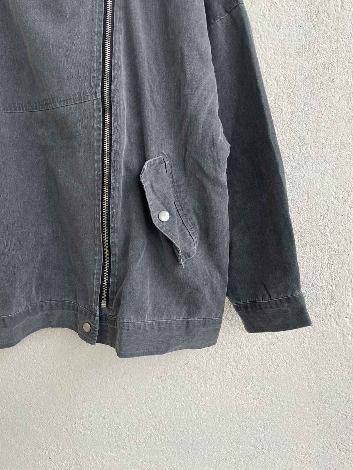 If Six Was Nine 2000s Coco Grey Asymmetrical Zip Jacket Biker Y2K LGB Under Size US XL / EU 56 / 4 - 4 Thumbnail