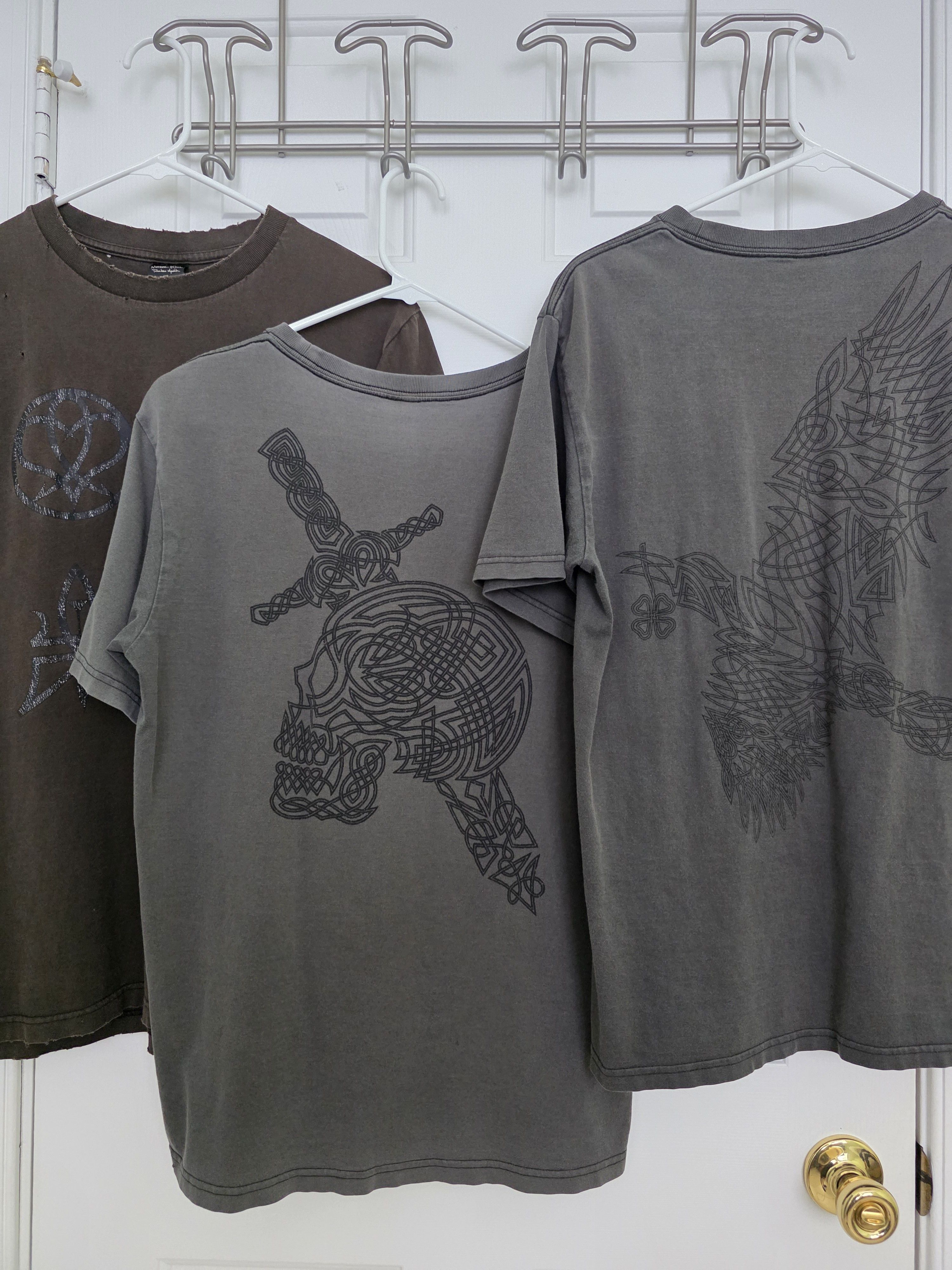 Number (N)ine Number (N)ine AW06 "Noir" Skull & Sword Shirt Sz 3 Size US M / EU 48-50 / 2 - 6 Thumbnail