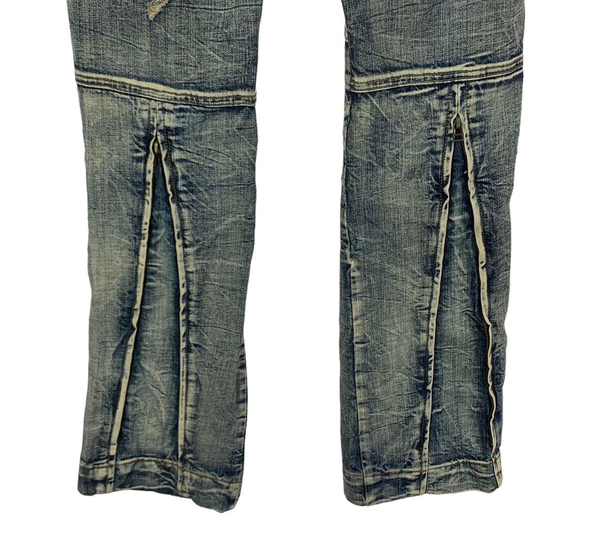 If Six Was Nine VINTAGE SEMANTIC DESIGN DISTRESSED DENIM PANT SIZE 31 Size US 31 - 9 Thumbnail