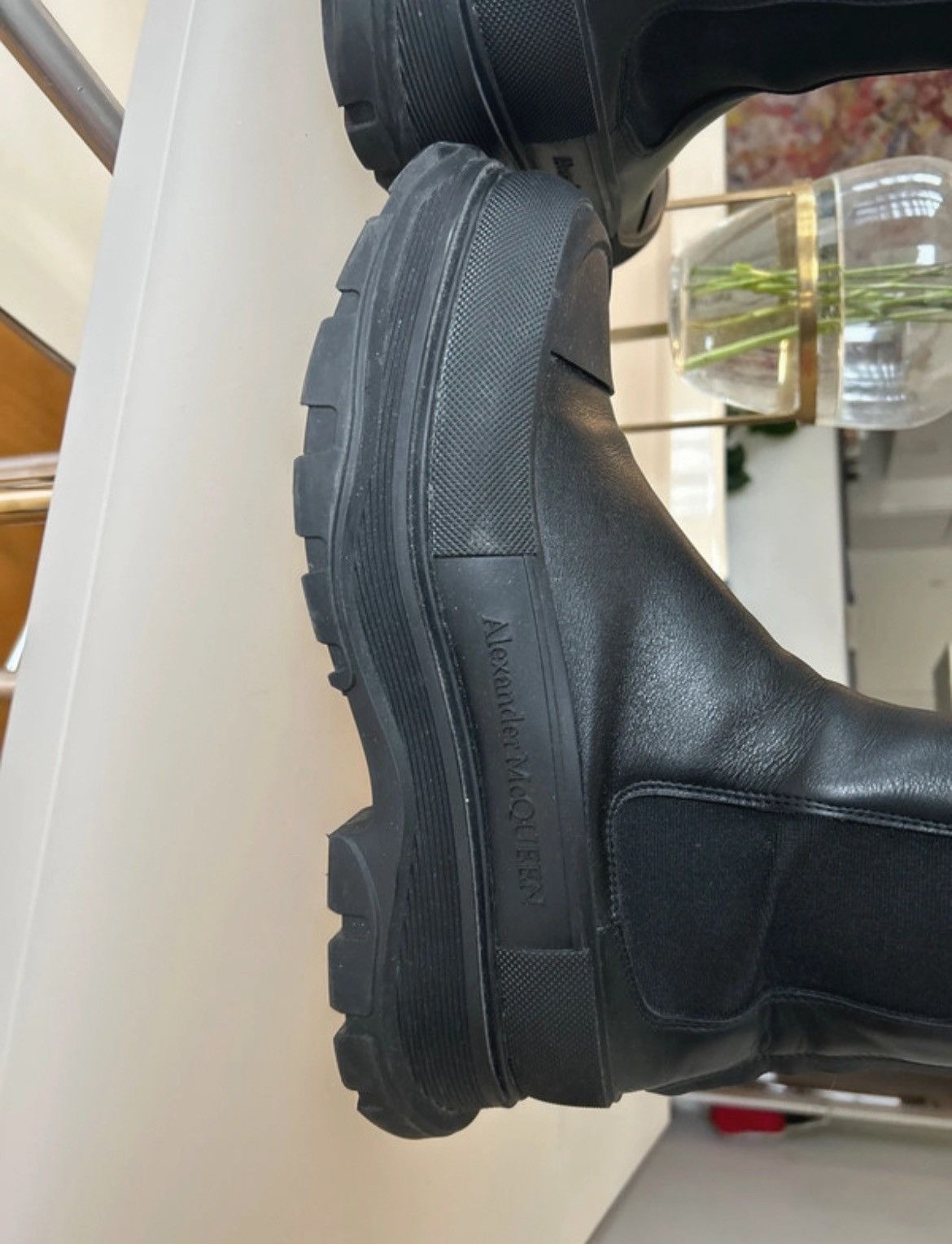Alexander McQueen Alexander McQueen Leather Knie Boots EU 47 US 13 Size US 13 / EU 46 - 6 Thumbnail