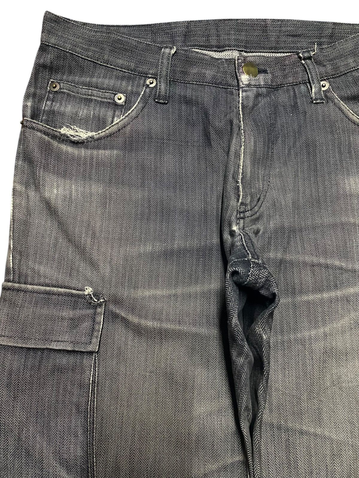 Michel Klein Vintage Michel Klein Homme Paris Distressed Cargo Pants Size US 29 - 7 Thumbnail