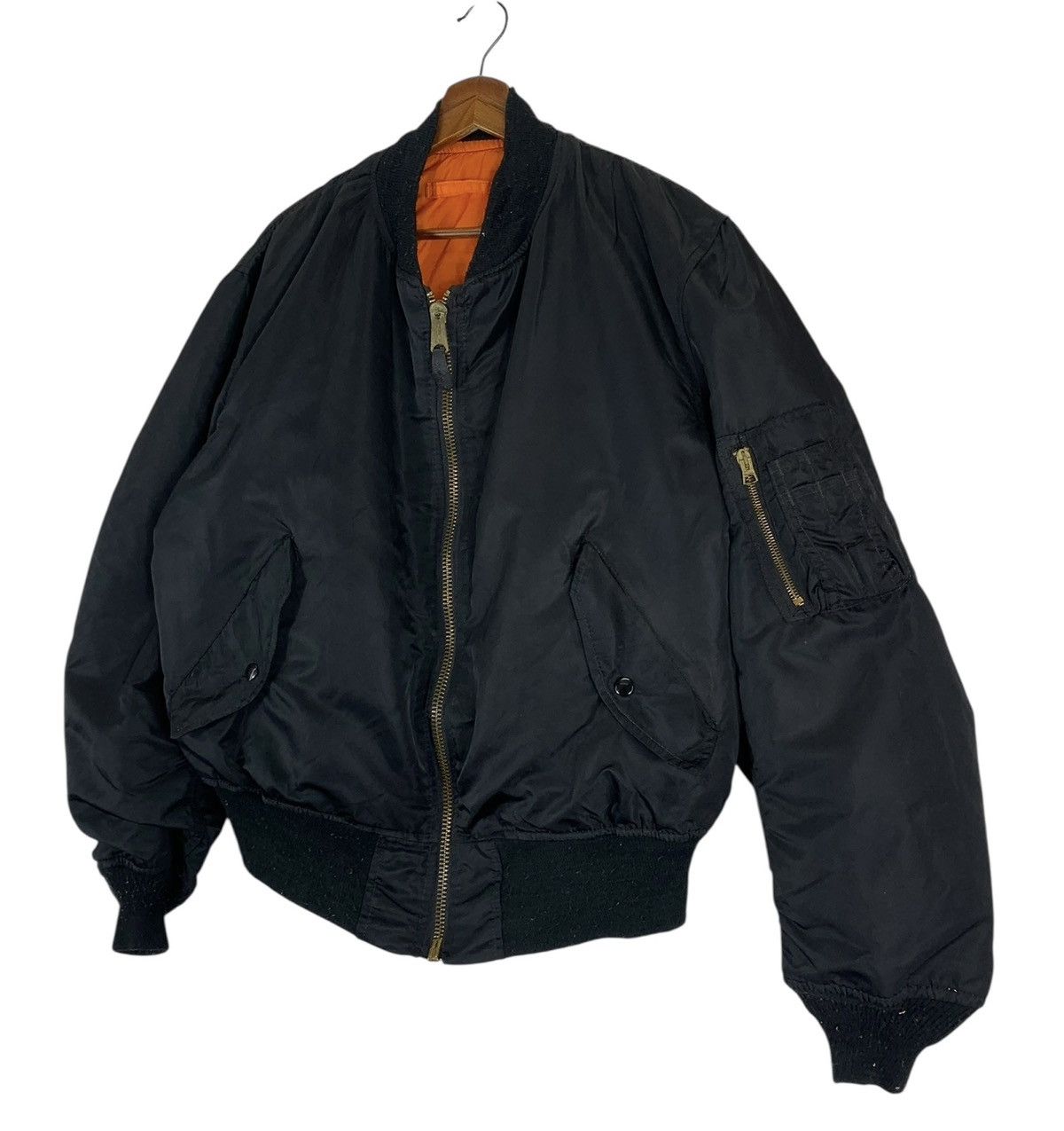 Alpha Industries VINTAGE ALPHA INDUSTRIES FLIGHT BOMBER MA-1 JACKET Size US XL / EU 56 / 4 - 2 Thumbnail