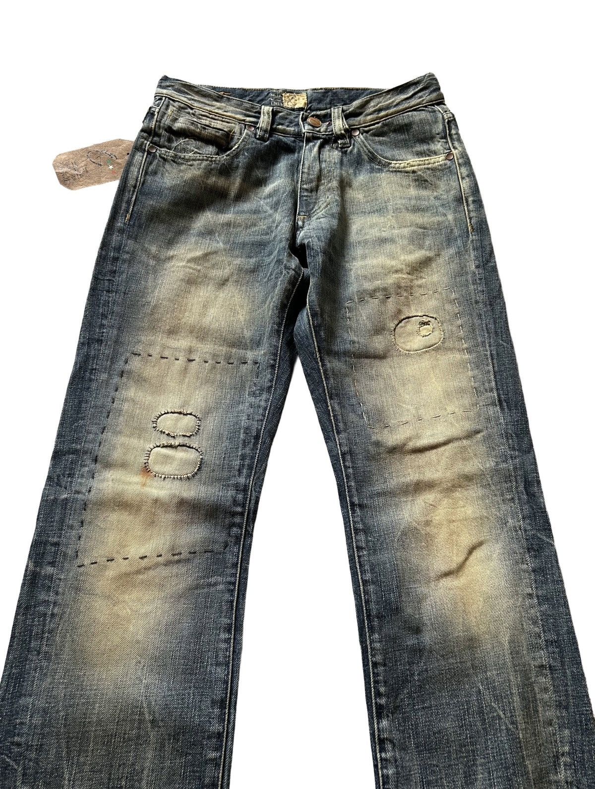 Other Vintage 90s distressed denim jeans Size US 28 / EU 44 - 2 Thumbnail