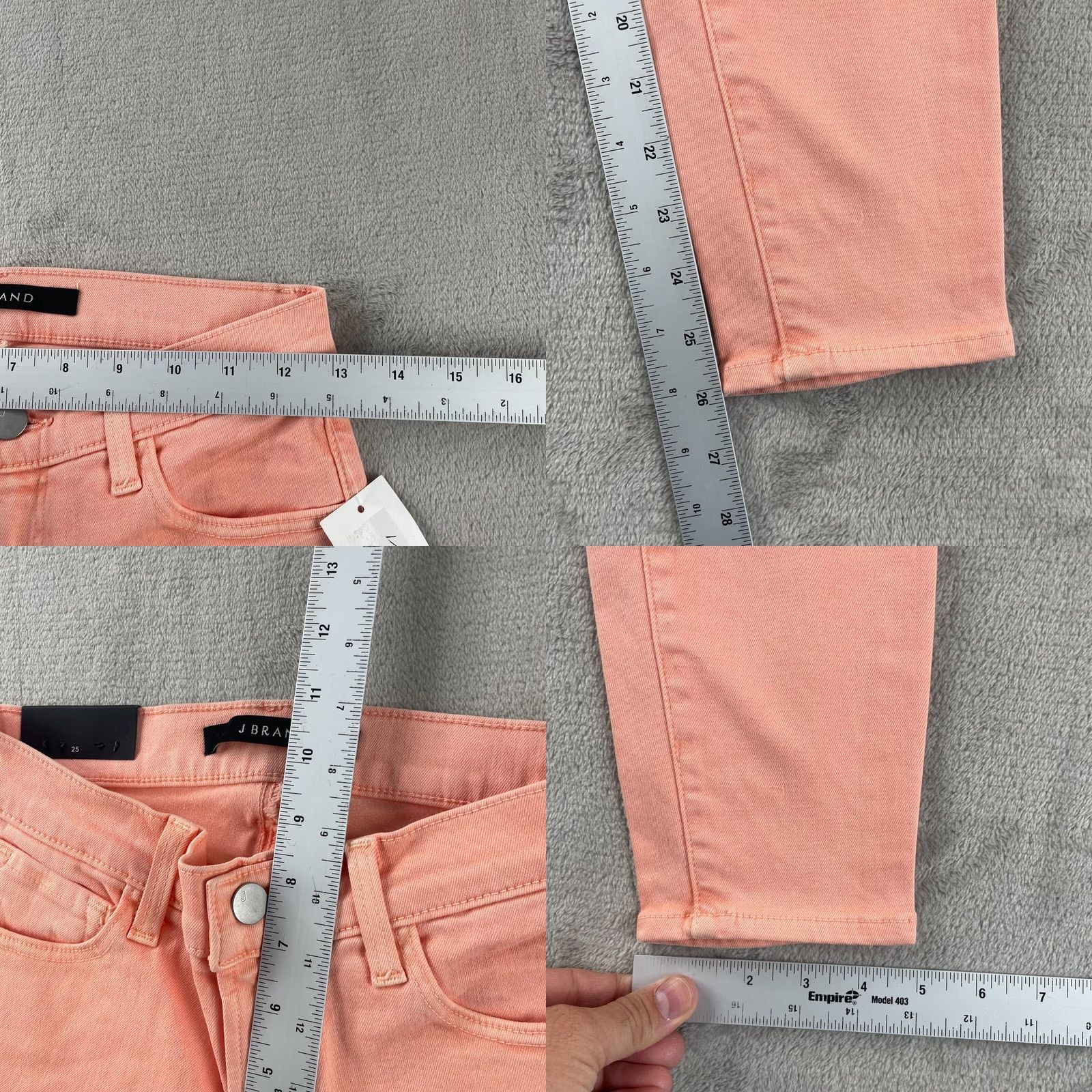 J Brand J Brand 835 Crop Skinny Jeans Women 25 Faded Aeon Photo Ready HD NWT 248 Size 42" / US 20 - 8 Thumbnail