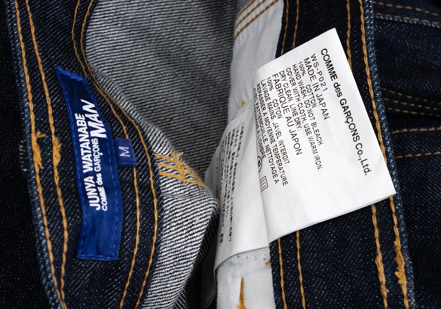 Junya Watanabe Indigo Straight Denim with Bias Pocket, Size M Size US 36 / EU 52 - 11 Thumbnail