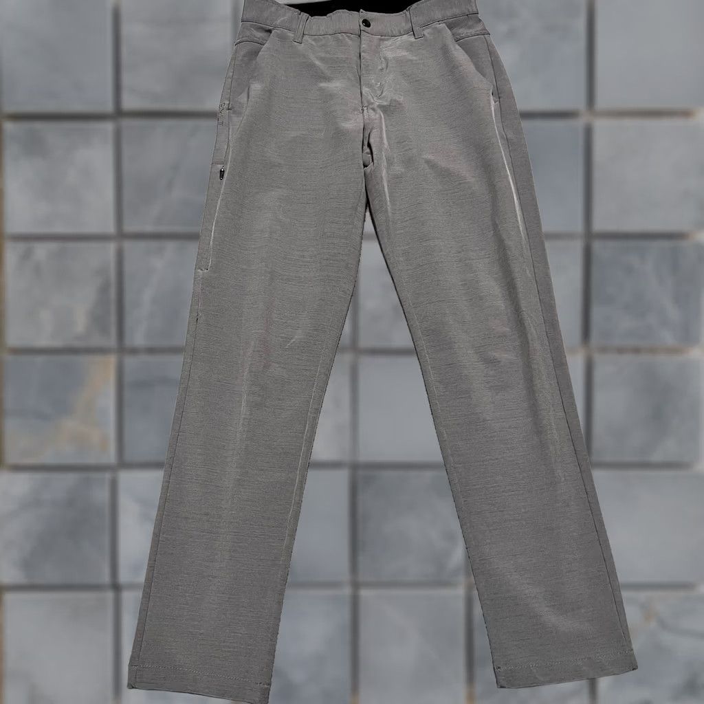Asics BYLT Kinetic Pants Mens 30x29 Gray Stretch Chino Comfort Tech Premium Basics Ankle Mens Size US 30 / EU 46 - 1 Thumbnail