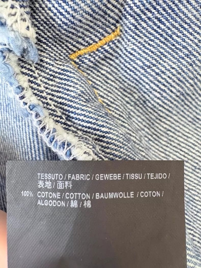 Balenciaga Balenciaga Cut-out cropped denim jacket 2503-Nextarrow Size XS / US 0-2 / IT 36-38 - 9 Thumbnail