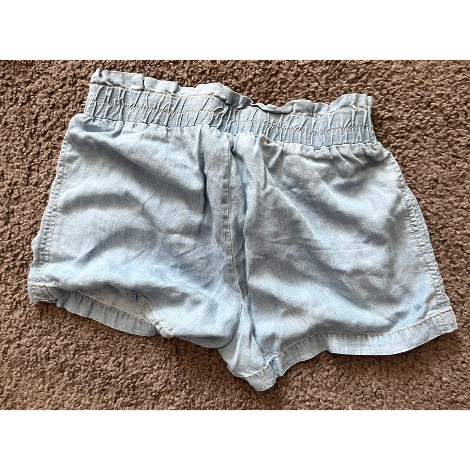 Vintage JOLT Shorts Women Juniors Medium Blue Linen Denim Womens Size 32" / US 10 / IT 46 - 2 Thumbnail