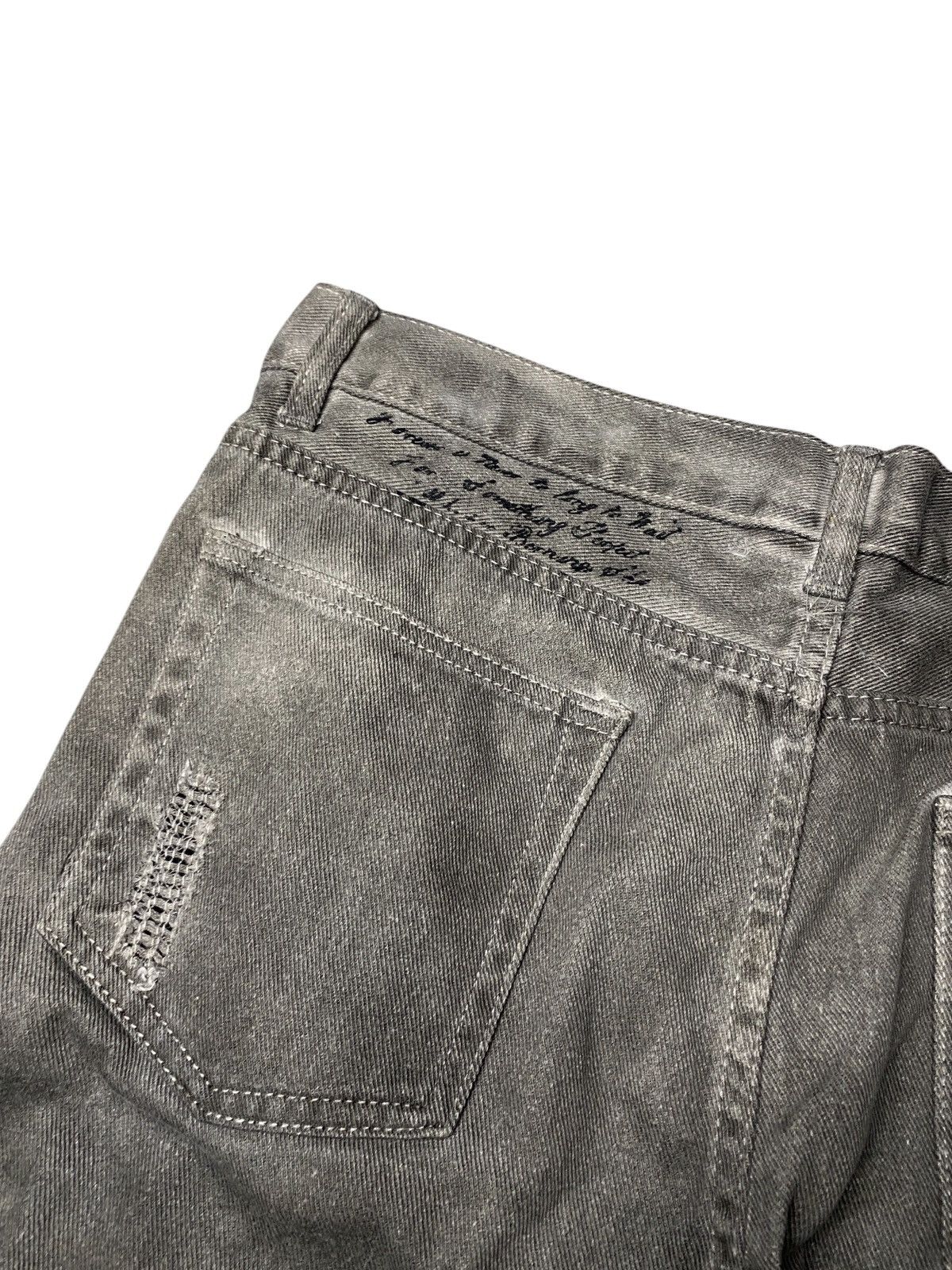 If Six Was Nine 2000's Bernings Sho Poem Britflag Seawash Jeans Size US 35 - 8 Thumbnail
