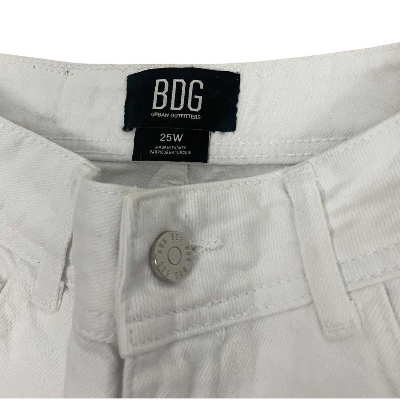 Bdg BDG White & Beige Color Block High Rise Denim Pants Size 25" / US 0 / IT 36 - 7 Thumbnail