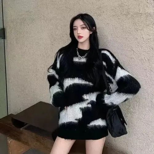 VIBE Y2K Knitted Sweater Size ONE SIZE - 1 Preview