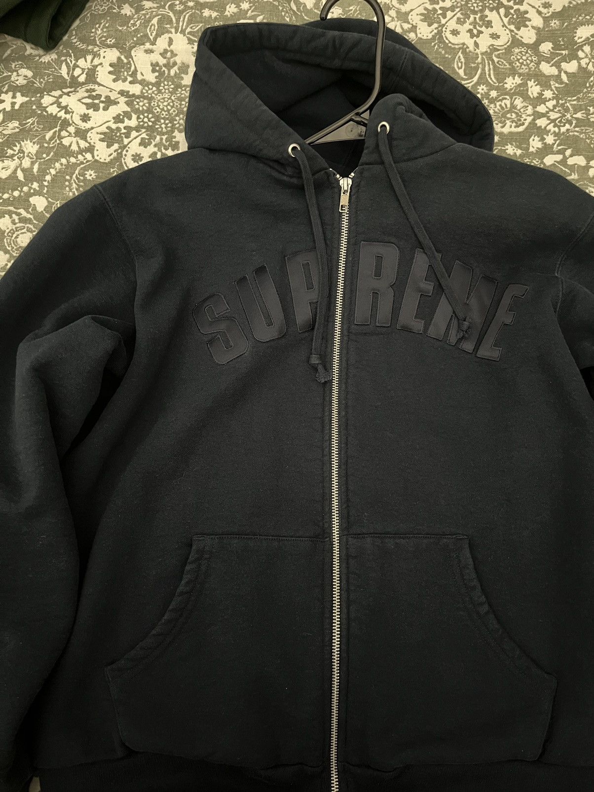 Supreme Arc Logo Thermal Zip Up Sweatshirt (FW17) - $198