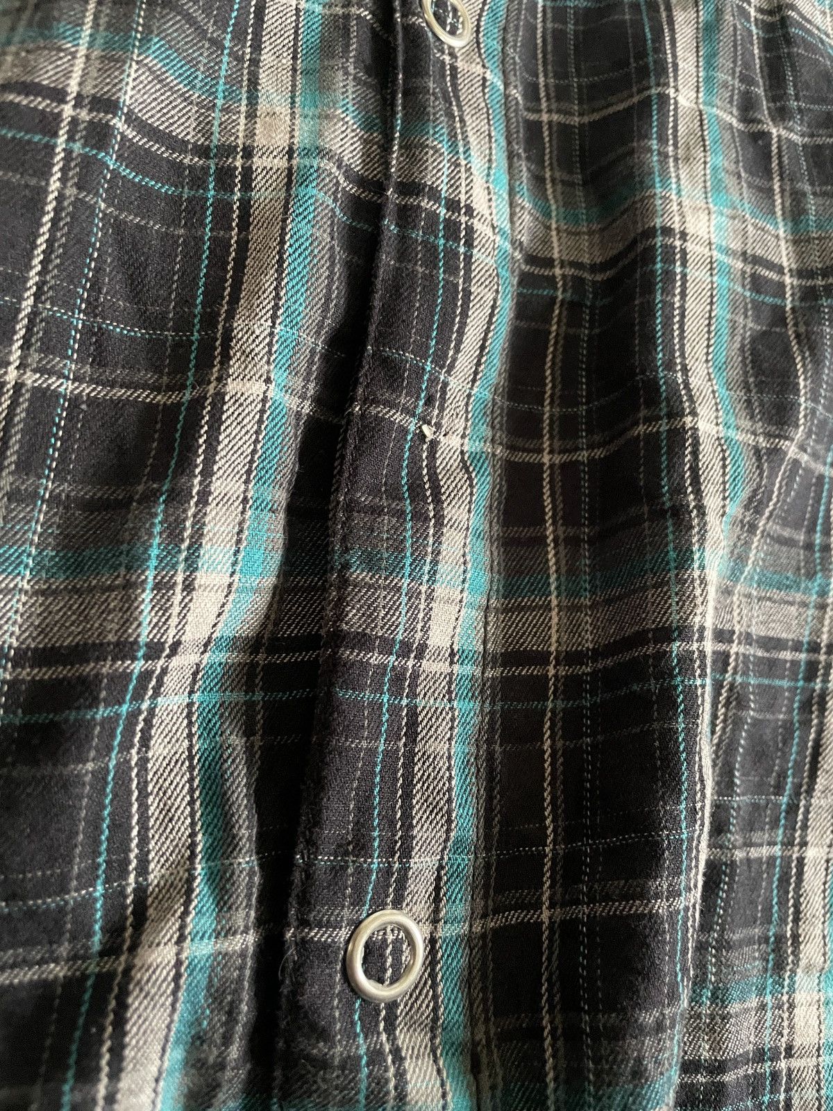 If Six Was Nine 2000s Japanese archive Vkei Poem Plaid Shirts Y2K Size US M / EU 48-50 / 2 - 8 Thumbnail