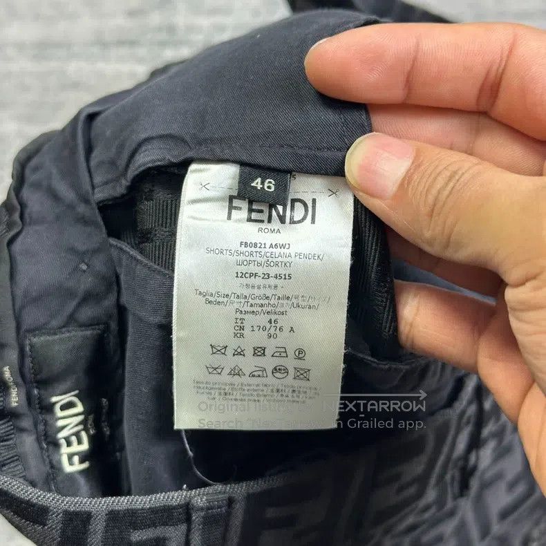 Fendi Fendi Printed Logo Shorts Size US 30 / EU 46 - 6 Thumbnail