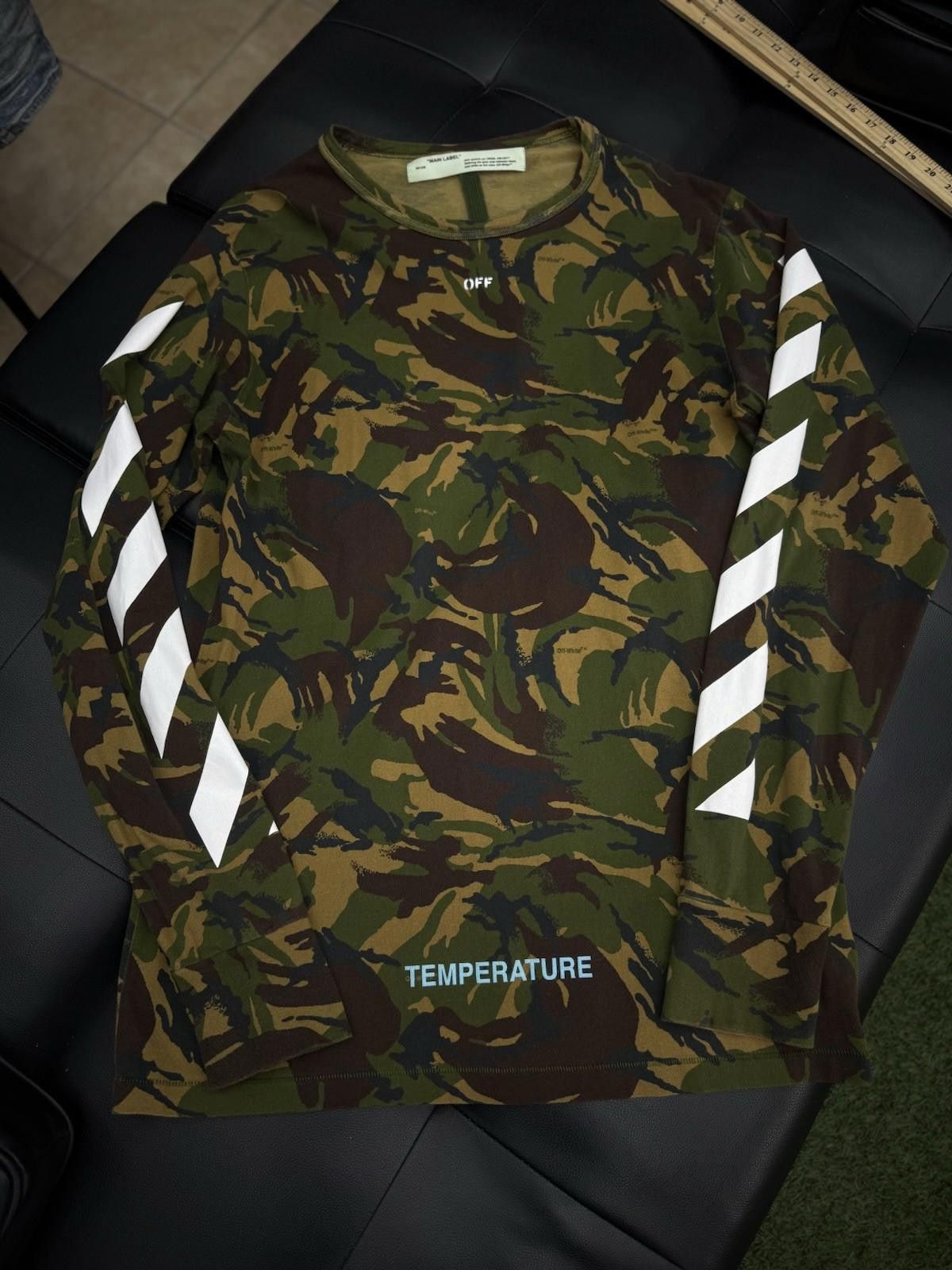Off-White Off White Camouflage Long Sleeve Tshirt Size XL “Temperature Size US XL / EU 56 / 4 - 1 Thumbnail