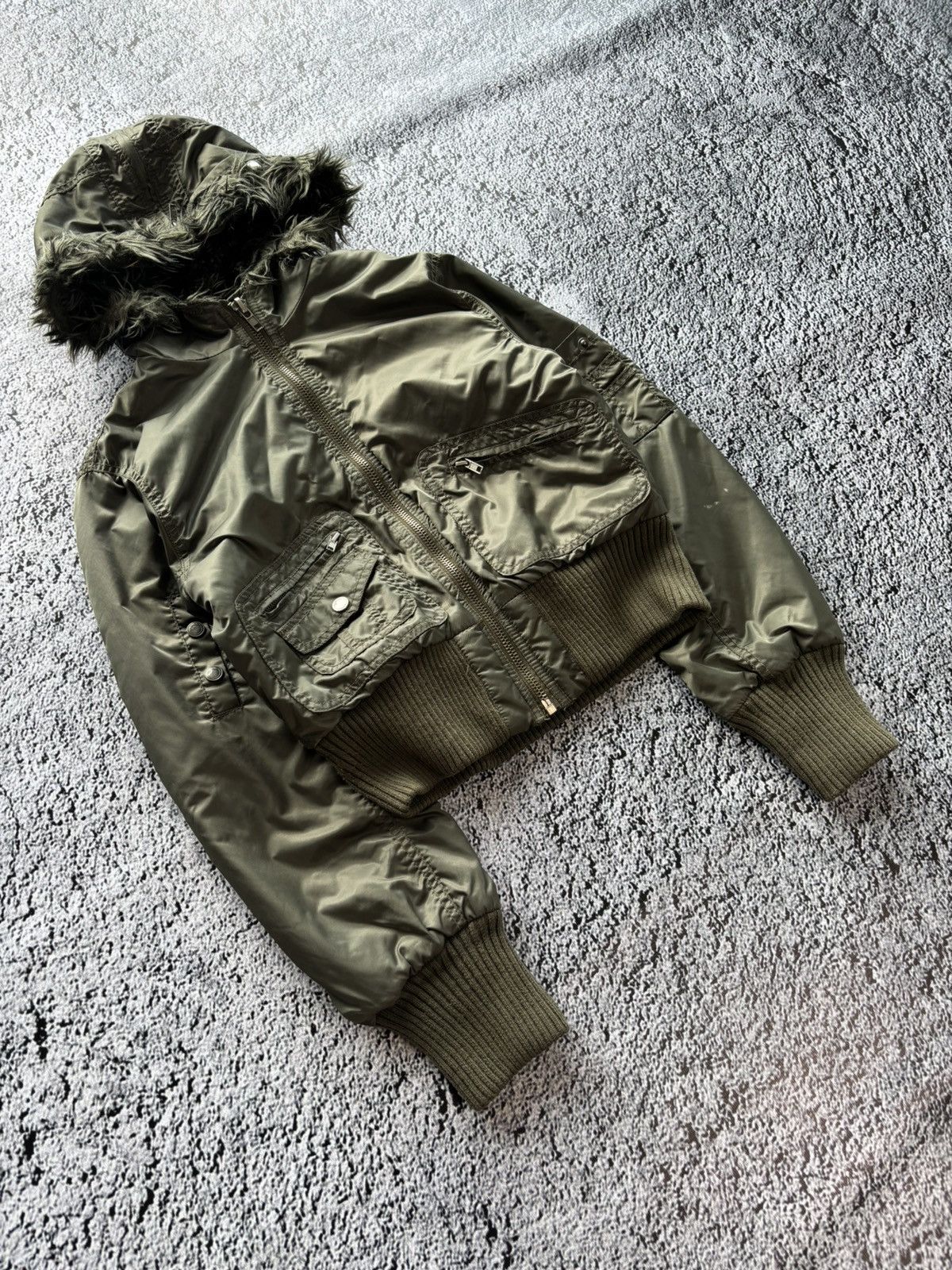 Other Vintage 2000s faux fur cropped bomber jacket japanese style Size M / US 6-8 / IT 42-44 - 7 Thumbnail