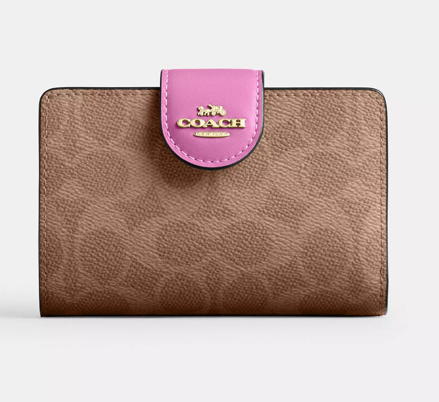 Coach Medium Corner Zip Wallet In Signature Canvas CW786 Size ONE SIZE - 5 Thumbnail