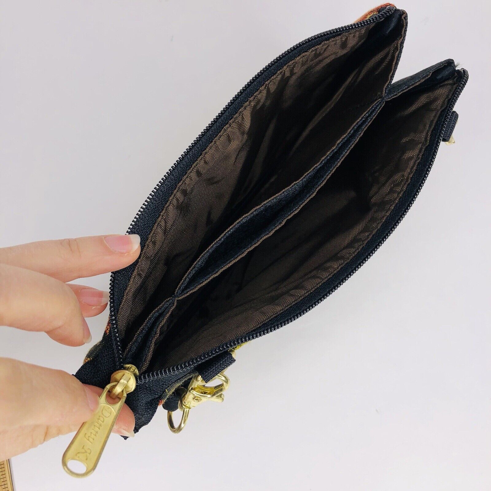 Other Danny K Women Embroidered Floral Wallet Handle Black Size ONE SIZE - 3 Thumbnail
