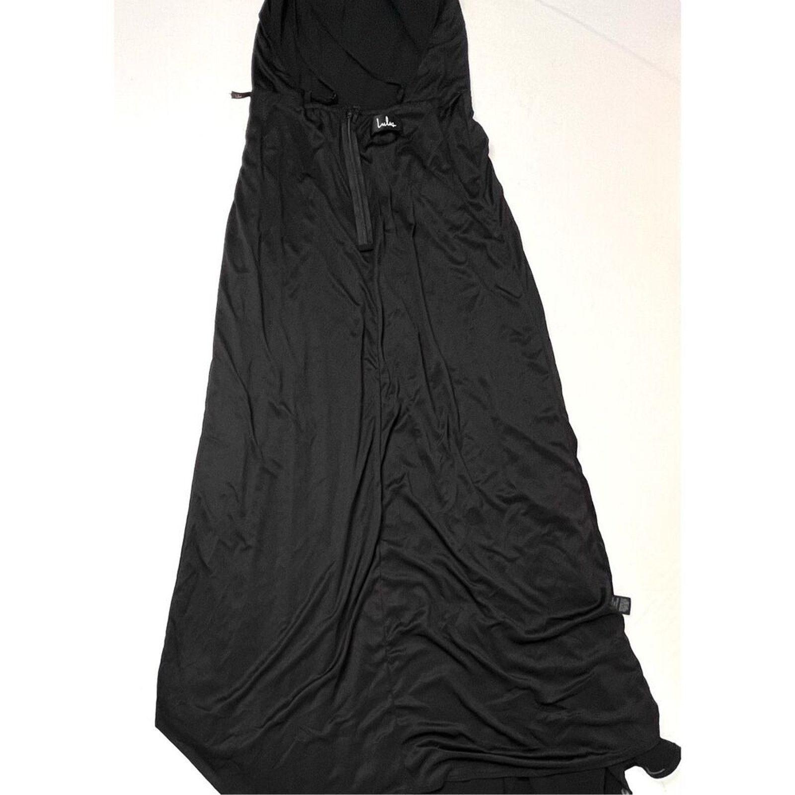 Other Lulu's Black Back Chiffon A-line Long Maxi Dress SMALL Gala Size S / US 4 / IT 40 - 10 Thumbnail