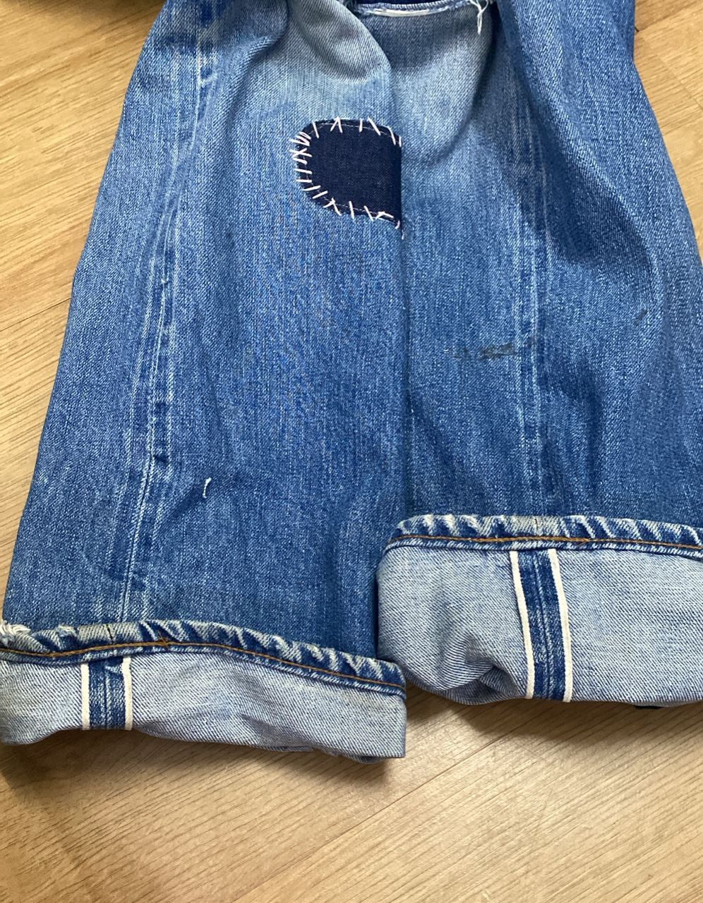 Levi's 💥Best offer💥Vintage 90s Levis 501 Patchwork Denim Size US 32 / EU 48 - 12 Thumbnail