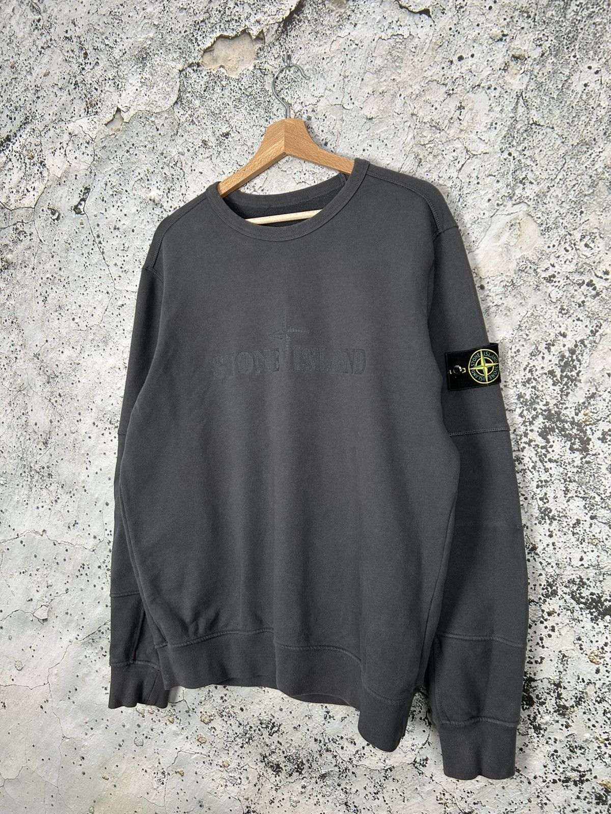 Stone Island Vintage Stone Island Patch Crewneck Designer Streetwear Rare Size US XL / EU 56 / 4 - 2 Thumbnail