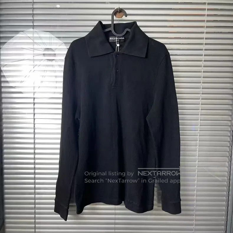 Balenciaga Small Logo Embroidered Polo Short Sleeve