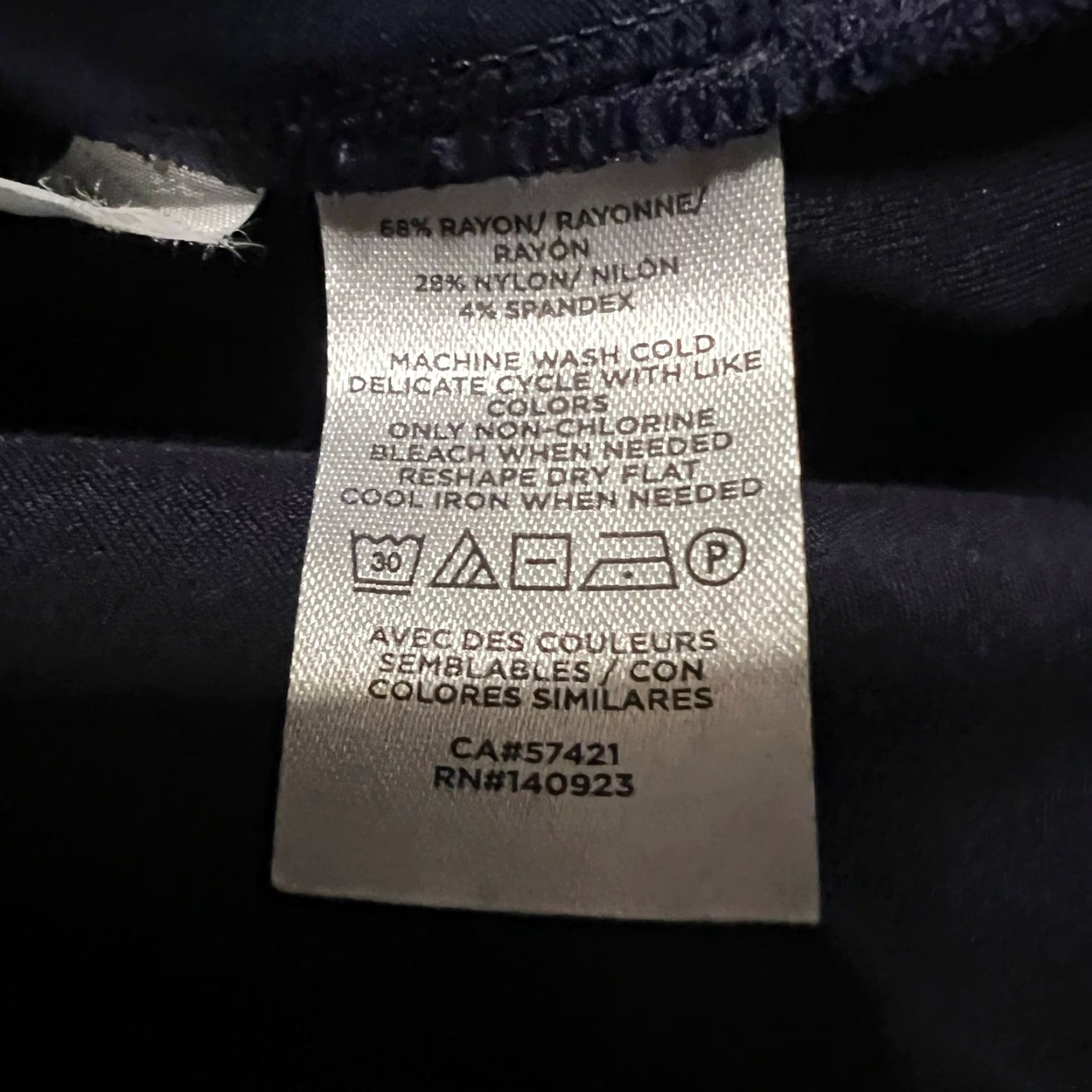 Loft LOFT Pants Womens XXL Blue Pull On Straight Leg Ponte Knit Pockets Work Jeans Trousers 39x28 Ankle Size 40" / US 18 - 7 Thumbnail
