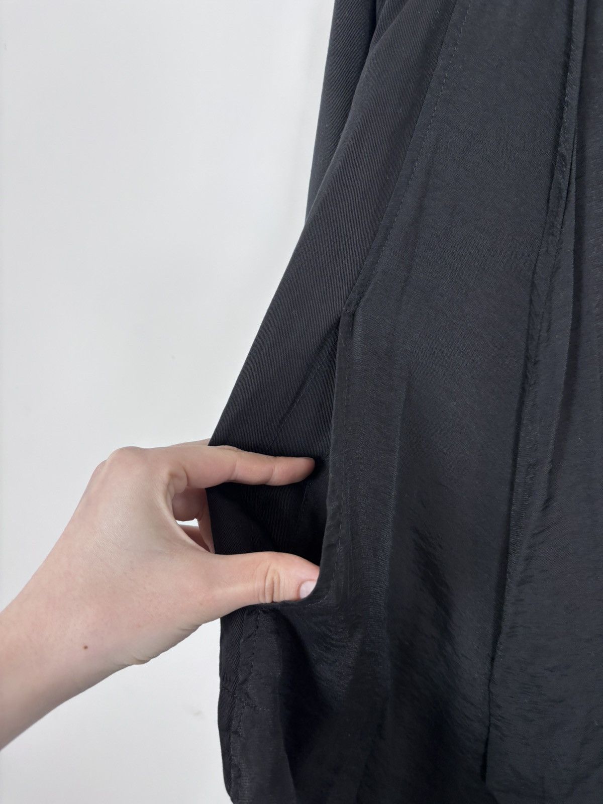 Allsaints AllSaints Kwar Jacket Women’s Black Draped Long Sleeve Size XS / US 0-2 / IT 36-38 - 6 Thumbnail