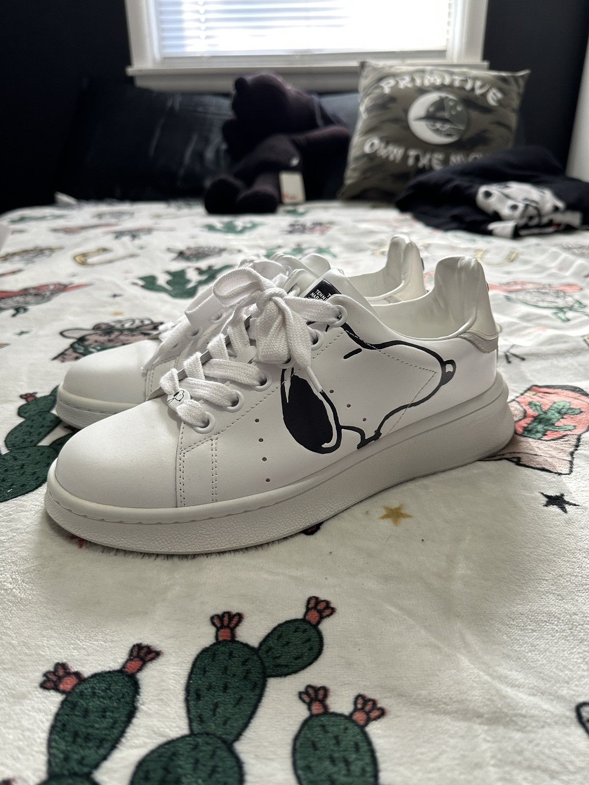 Marc Jacobs × Peanuts Leather Tennis Shoe Sneakers Size US 7 / EU 40 - 2 Thumbnail