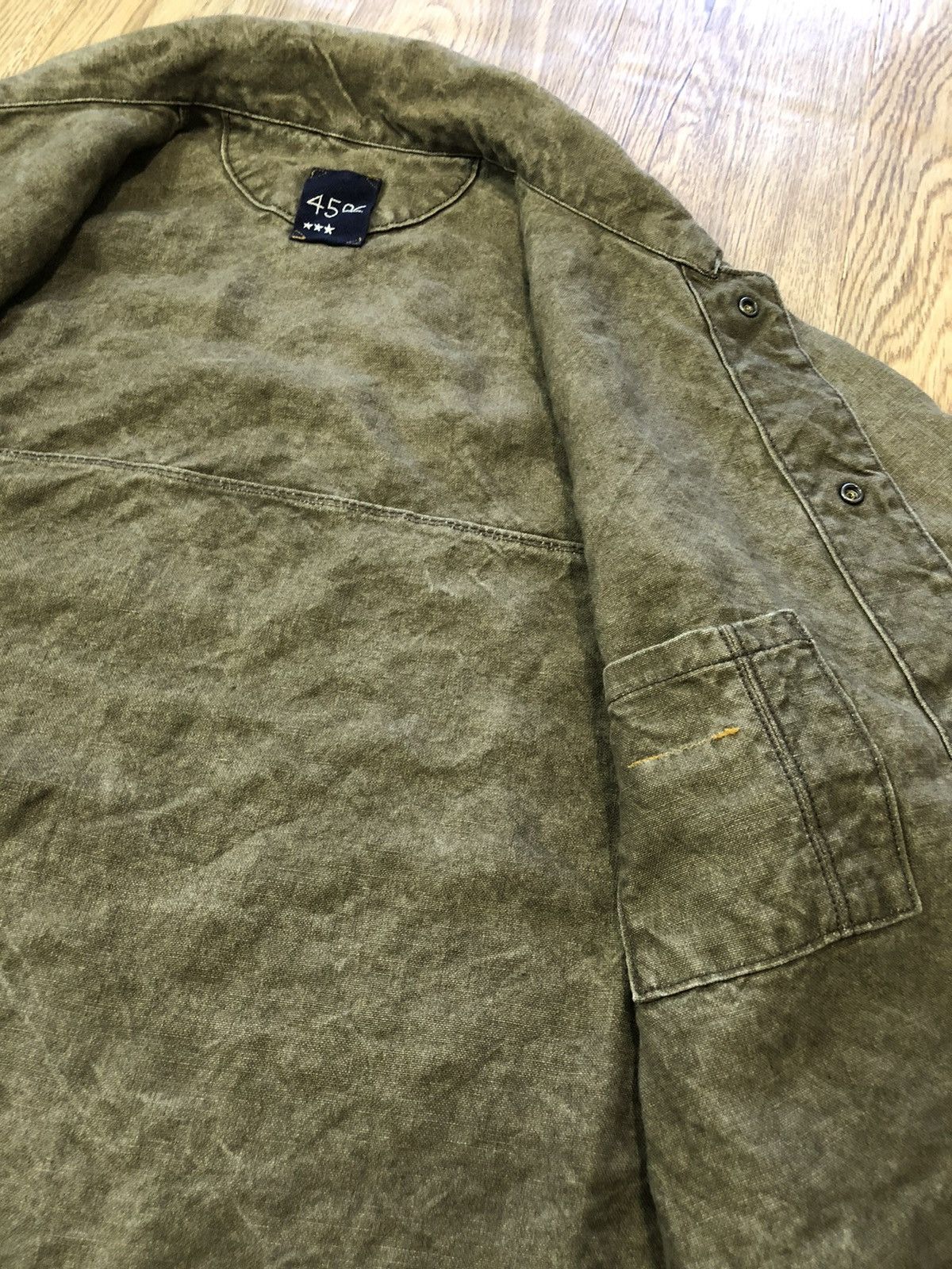 45rpm × Kapital 45rpm Japan rust linen shirt jacket Size US L / EU 52-54 / 3 - 4 Thumbnail