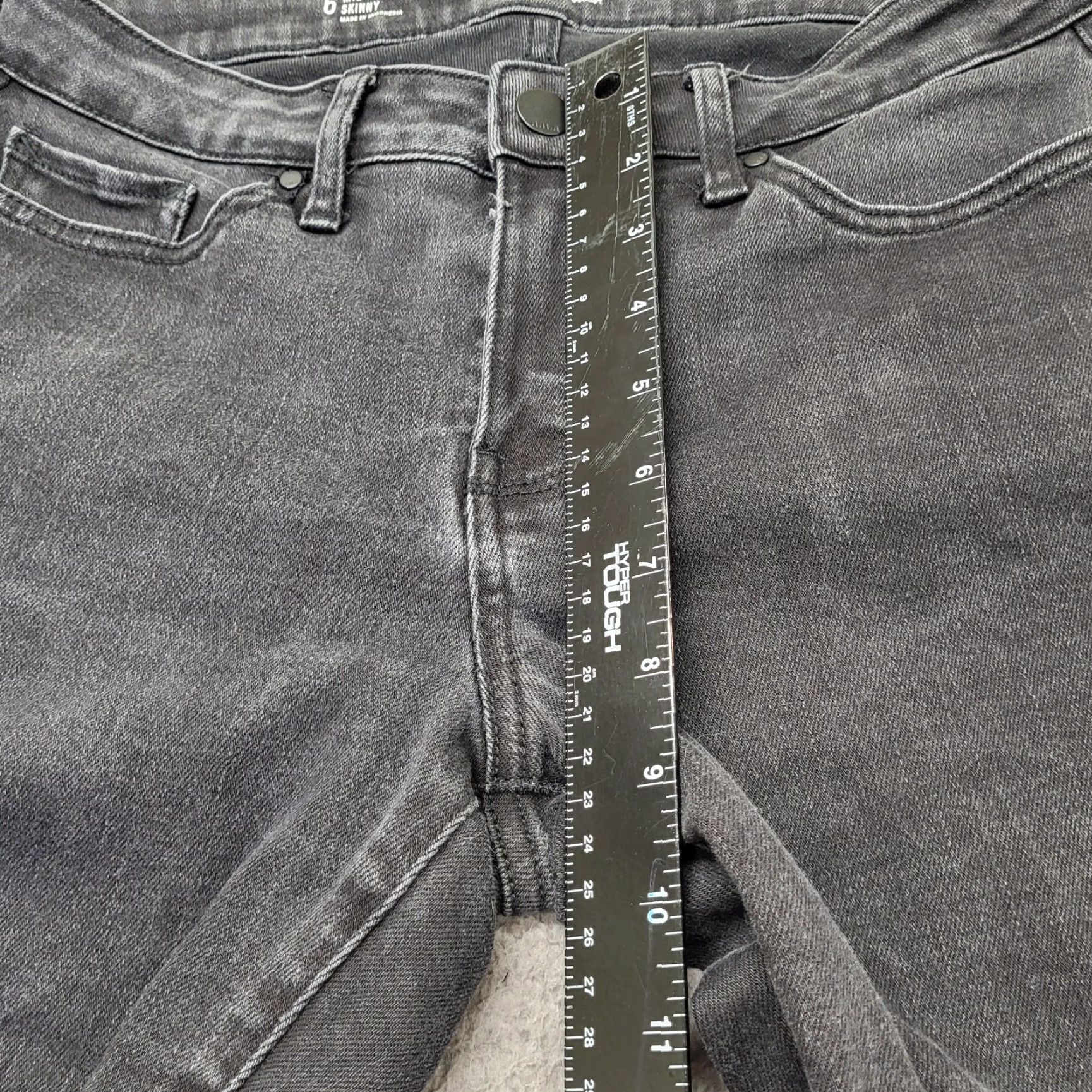 Denime A.N.A. JEANS A NEW APPROACH WOMENS SIZE 6 BLACK MED RISE SKINNY DENIM PANTS Size 28" / US 6 / IT 42 - 5 Thumbnail