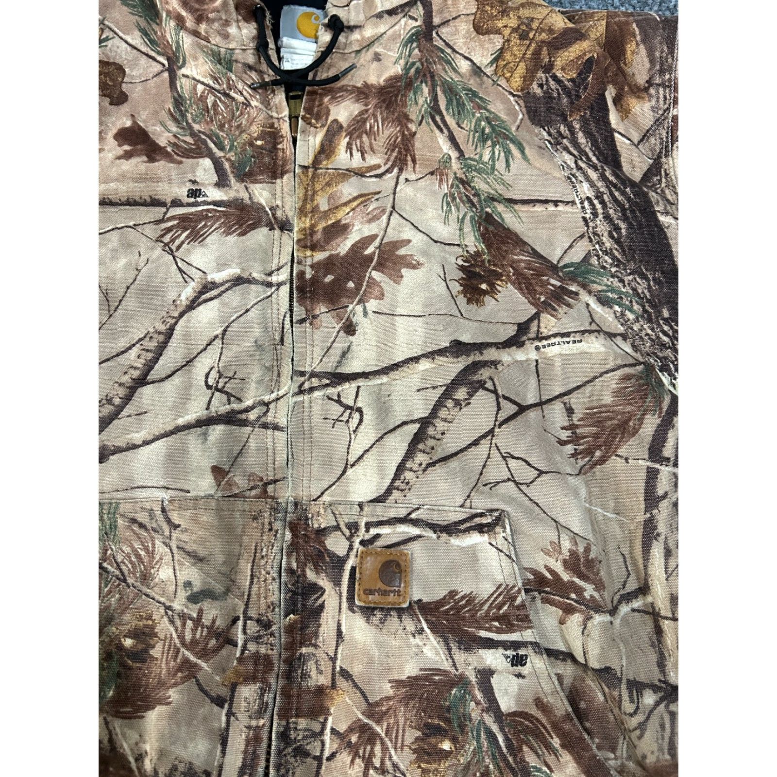 Carhartt VINTAGE Carhartt Camouflage Jacket Mens XL Tall Brown Hunting Workwear Jacket / Coat Gel? Size US XL / EU 56 / 4 - 7 Thumbnail