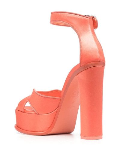 Alexander McQueen o1y0225 Sandals in Salmon Pink Size US 5 / IT 35 - 3 Thumbnail