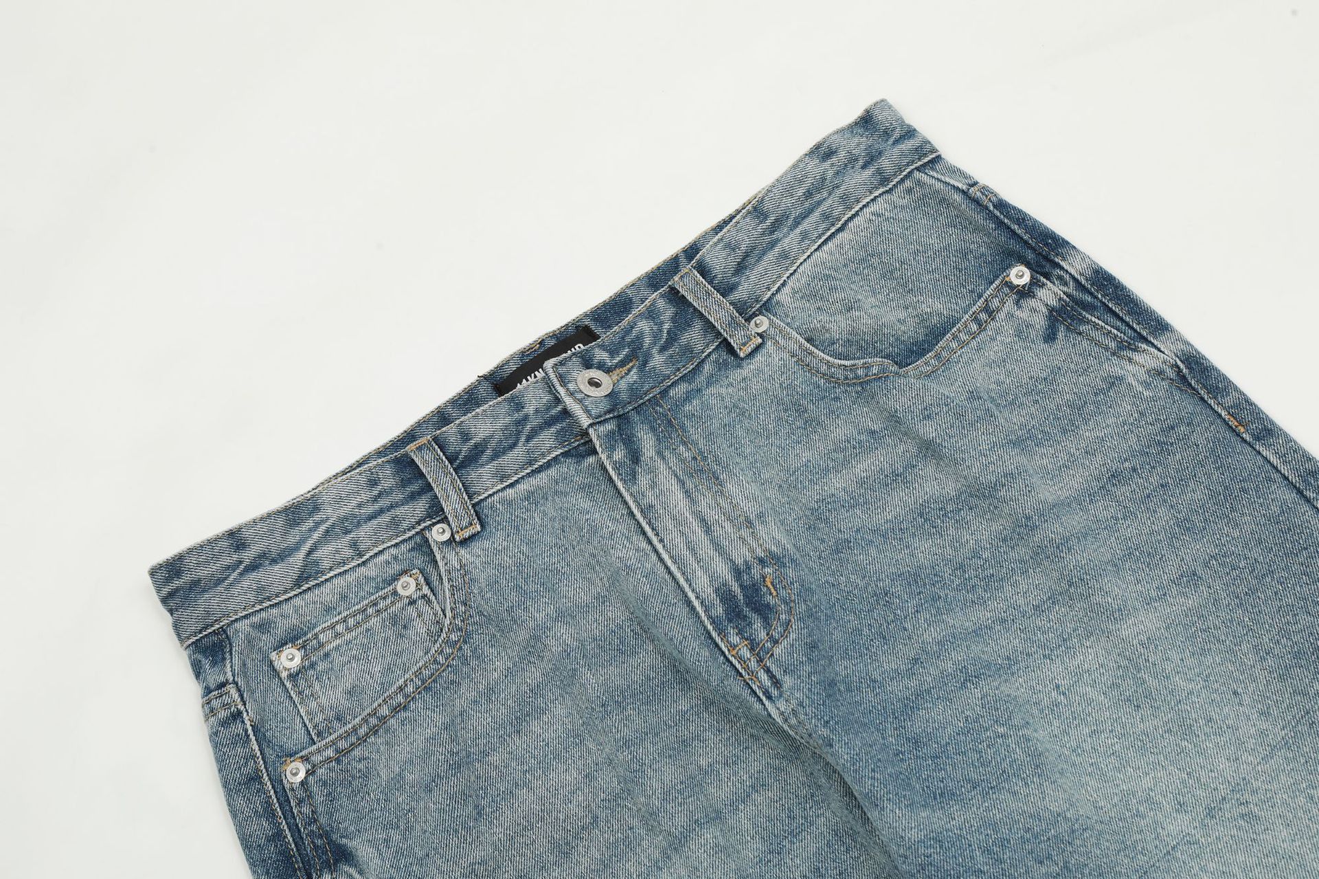 Japanese Brand × Jean Men's simple retro blue American style washed flared jeans Size US 32 / EU 48 - 3 Thumbnail