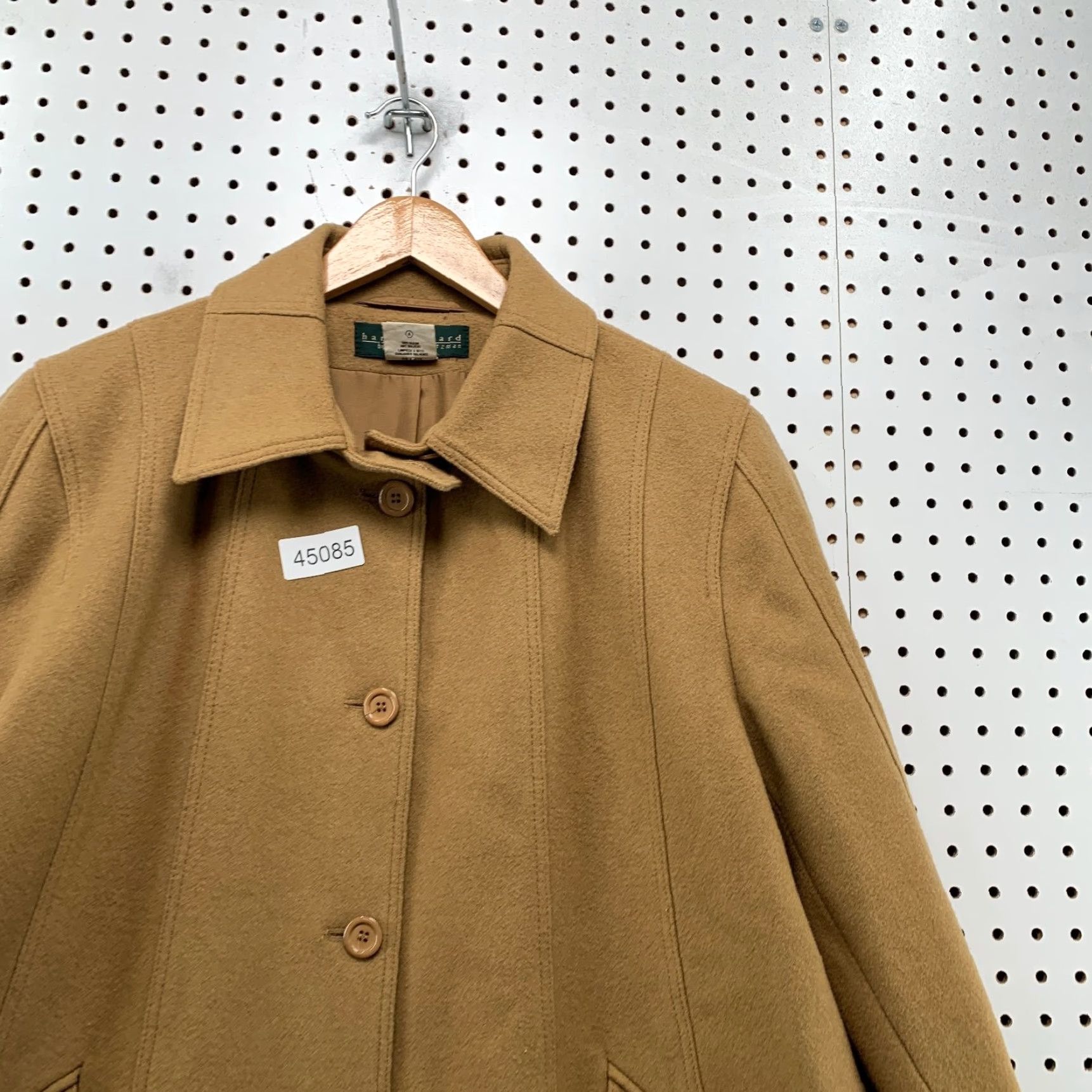 Vintage VINTAGE Harve Benard Wool Trench Coat Womens 16 Camel Swing Overcoat Beige Wool Long Coat 16 Womens Mens? Size XXL / US 16-18 / IT 52-54 - 7 Thumbnail