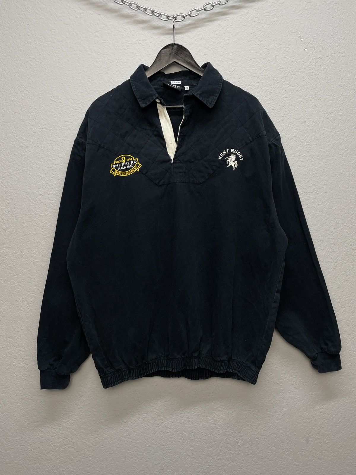 Vintage Vintage 80s Nike Polo Kent Rugby Y2K Striped Sweatshirt Size US M / EU 48-50 / 2 - 3 Thumbnail