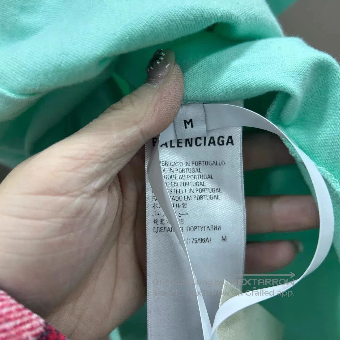 Balenciaga Green Oversized Short Sleeve T. Size US M / EU 48-50 / 2 - 4 Thumbnail