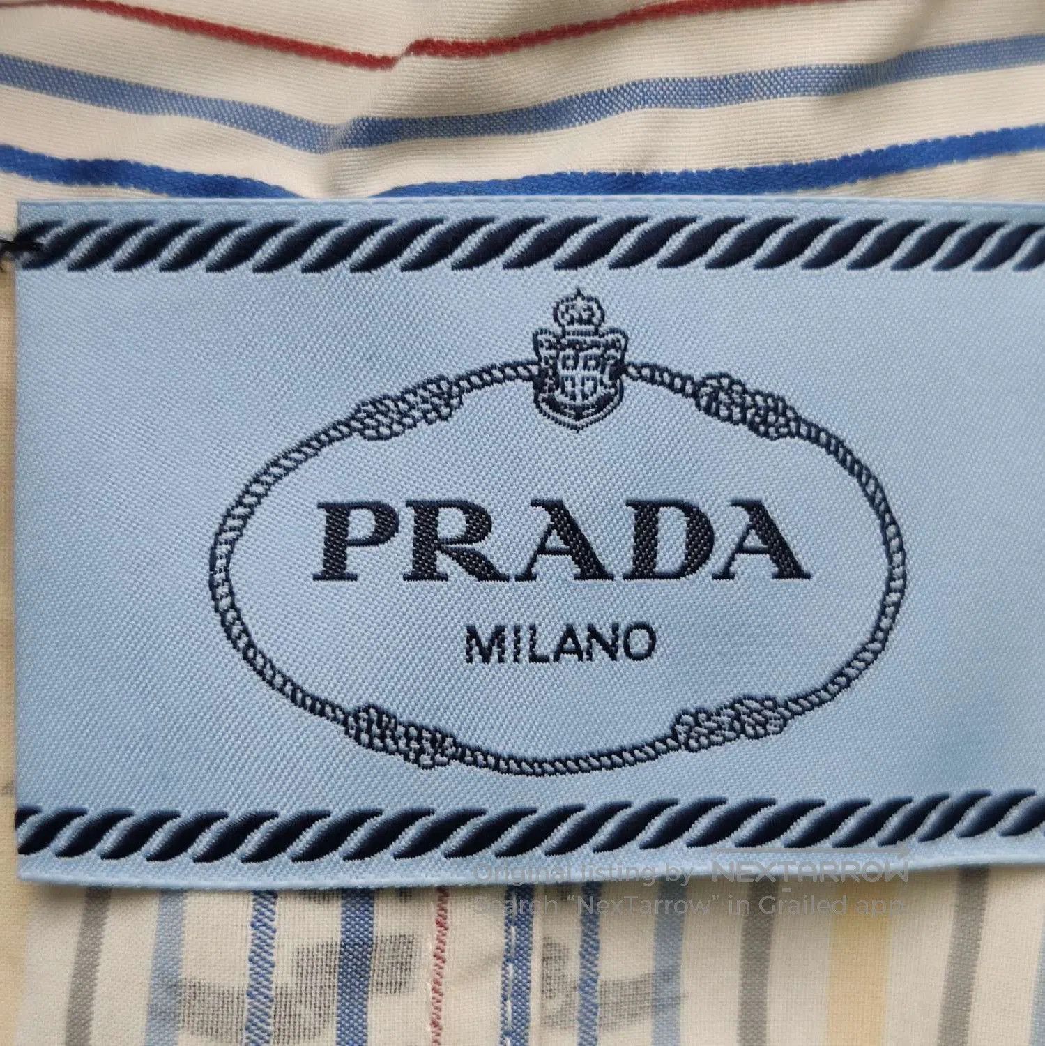Prada Prada Striped Long Sleeve Mermaid Dress . Size S / US 4 / IT 40 - 4 Thumbnail