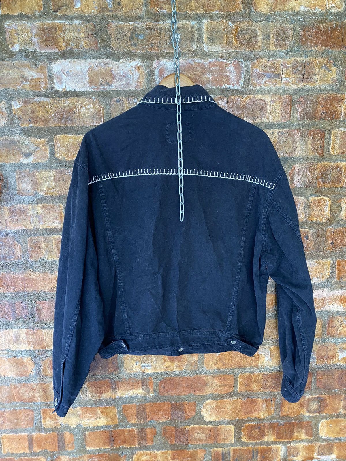 Versace × Versace Jeans Couture × Versus Versace 90s Versace Contra Stitch Detailing Jacket Size US L / EU 52-54 / 3 - 14 Thumbnail