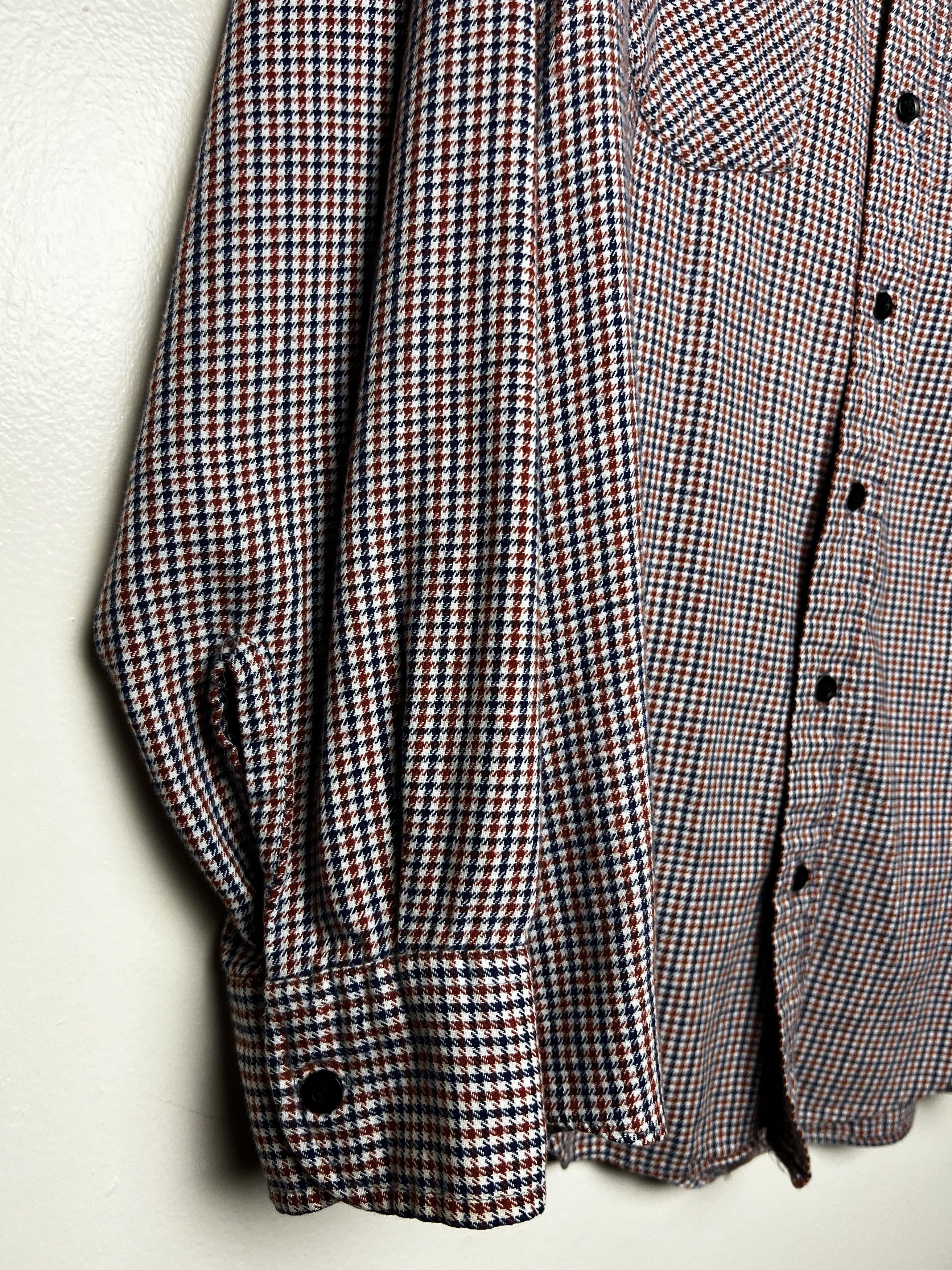 JCPenney Vintage JC Penny Red, White, and Blue Flannel Size US L / EU 52-54 / 3 - 6 Thumbnail