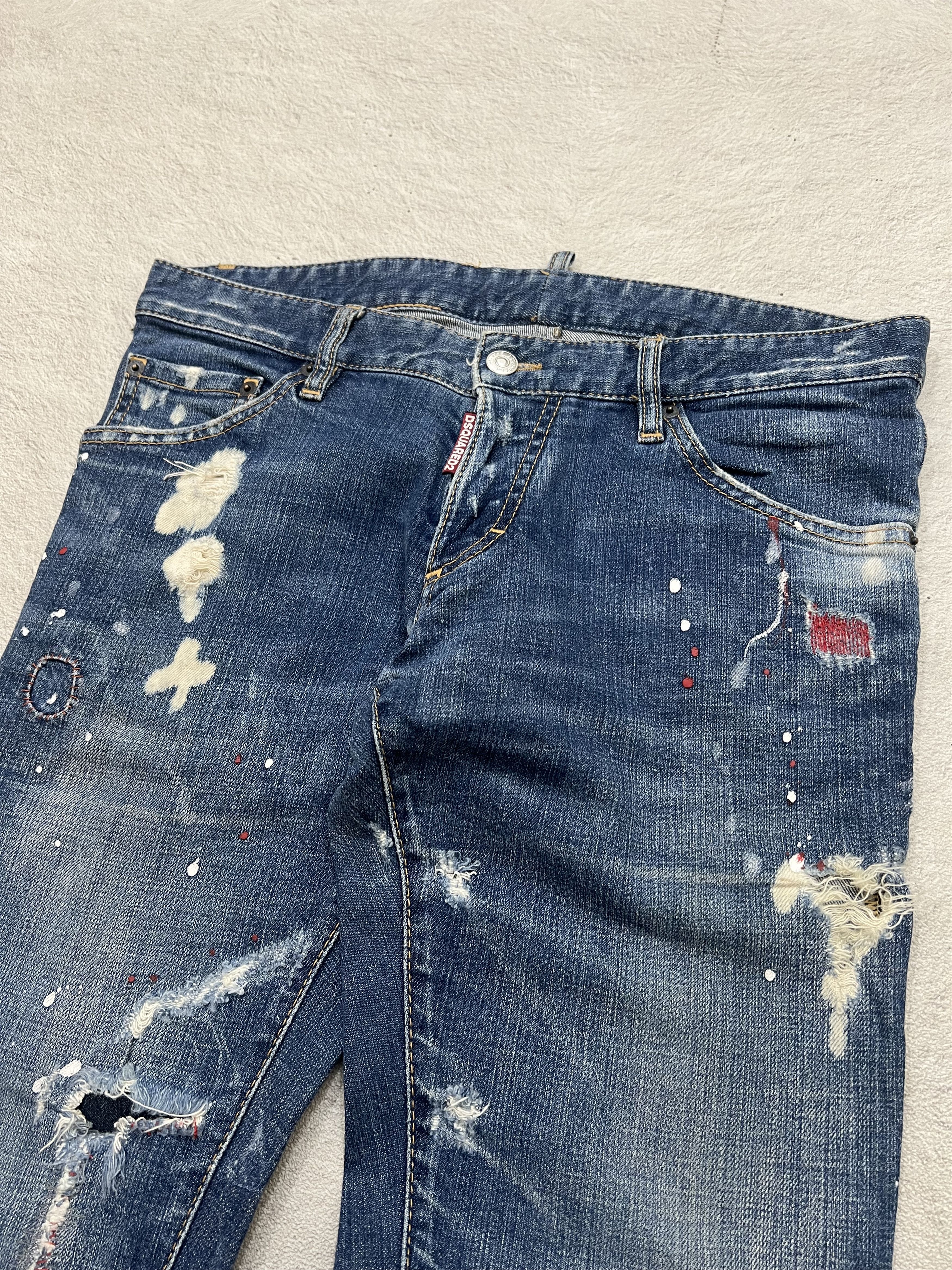 Dsquared2 2000s Dsquared2 Distressed Destroy Wash Jeans y2k Lgb Ifsix Size US 32 / EU 48 - 4 Thumbnail