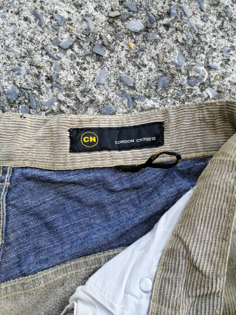 Designer Cordon Corduroy Denim Double Knee Pants Size US 31 - 9 Thumbnail