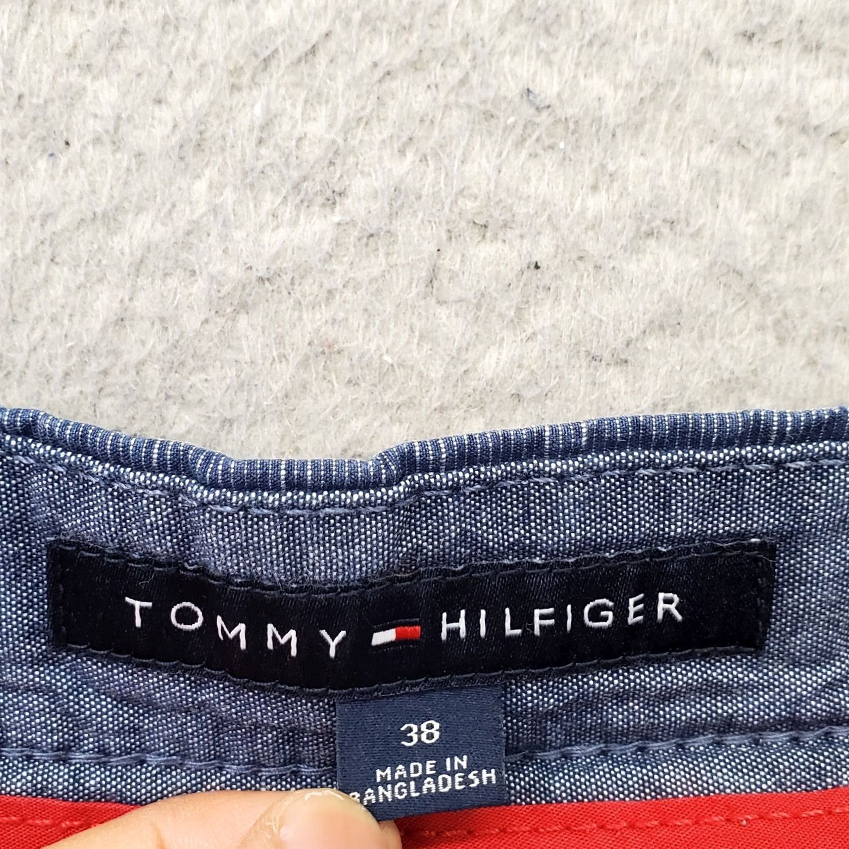 Tommy Hilfiger Tommy Hilfiger Shorts Mens 38 Blue Space Dye Casual Comfort Slash Pockets Shirt? Size US 38 / EU 54 - 6 Thumbnail