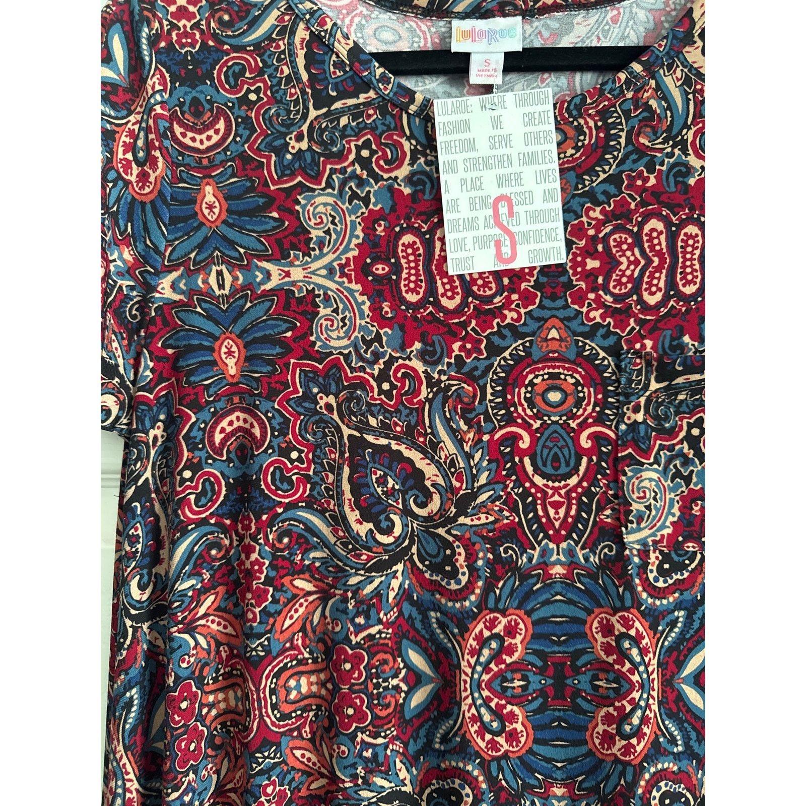 Other LuLaRoe Carly Dress US S Paisley High-Low Swing Midi Pocket Size S / US 4 / IT 40 - 5 Thumbnail