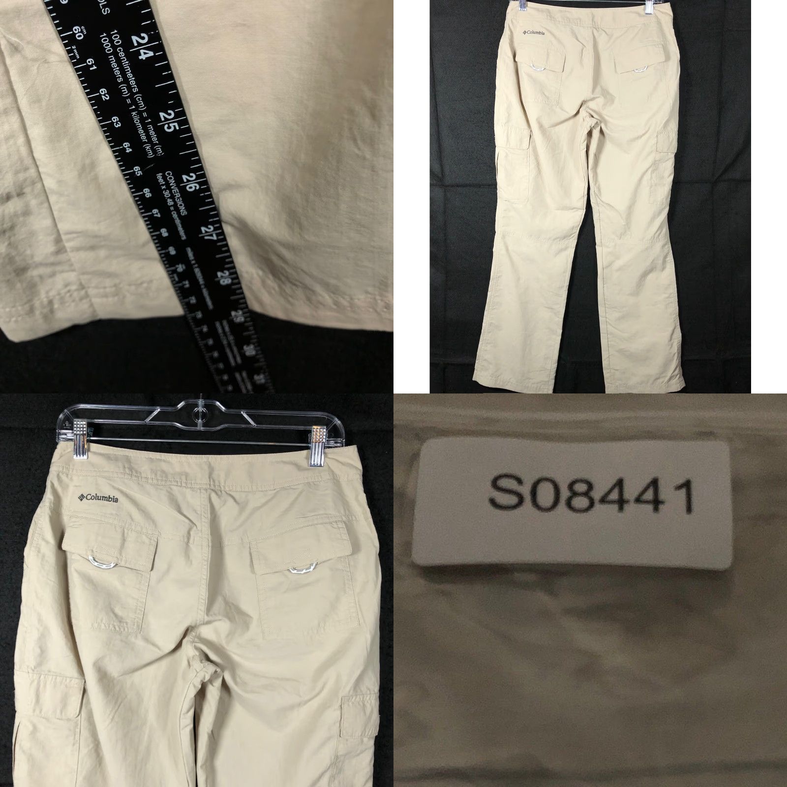 Vintage Columbia Womens Pants Tan Omni-Shade Advanced Repellency Straight Cargo 6 Short Pants Womens Tan Cargo 6P Petite* Size 28" / US 6 / IT 42 - 8 Thumbnail
