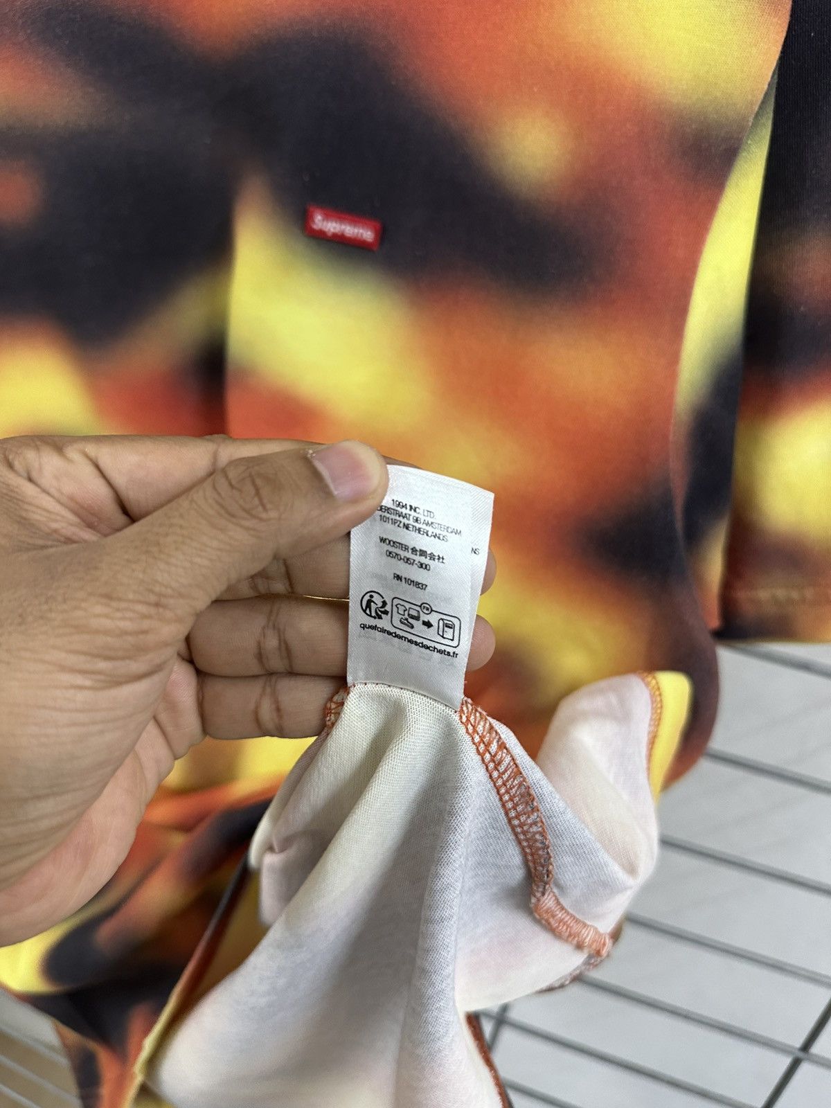 Supreme Rare And Beautiful Supreme SS23 Small Box Logo Flame Tee Size US L / EU 52-54 / 3 - 9 Thumbnail