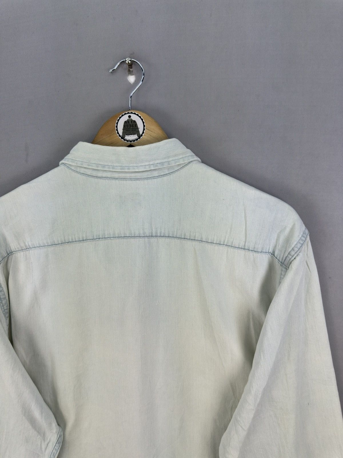 Levi's Levis White Tab Denim Worker Flannel Shirt Button Up Size US L / EU 52-54 / 3 - 5 Thumbnail